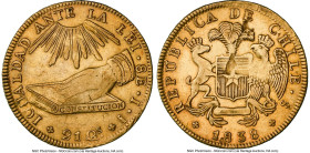Republic gold 8 Escudos 1838 So-IJ VF35 NGC, Santiago mint, KM93, Fr-37. Final year of issue. HID09801242017 © 2024 Heritage Auctions | All Rights Res...