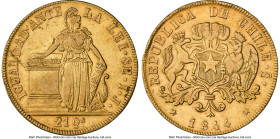 Republic gold 8 Escudos 1844 So-IJ XF45 NGC, Santiago mint, KM105. Enero on edge. HID09801242017 © 2024 Heritage Auctions | All Rights Reserved www.HA...