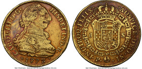 Charles III gold 8 Escudos 1772 P-JS VF25 NGC, Popayan mint, KM50.2, Cal-2037. Presented here is a piece of Spanish colonial history, struck only four...