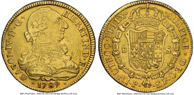 Charles IV gold 8 Escudos 1789 P-SF AU50 NGC, Popayan mint, KM53.2. HID09801242017 © 2024 Heritage Auctions | All Rights Reserved www.HA.com/TexasAuct...
