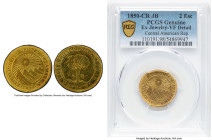 Central American Republic gold 2 Escudos 1850 CR-JB VF Details (Ex-Jewelry) PCGS, San Jose mint, KM15, Stickney-C101. HID09801242017 © 2024 Heritage A...