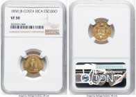 Republic gold Escudo 1850-JB VF30 NGC, San Jose mint, KM98. HID09801242017 © 2024 Heritage Auctions | All Rights Reserved www.HA.com/TexasAuctioneerLi...
