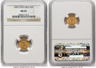 Republic gold 2 Colones 1900 MS65 NGC, Philadelphia mint, KM139. From the Globus Collection HID09801242017 © 2024 Heritage Auctions | All Rights Reser...