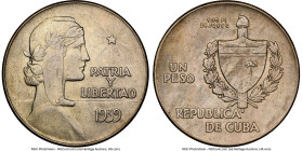 Republic "ABC" Peso 1939 MS62 NGC, Philadelphia mint, KM22. HID09801242017 © 2024 Heritage Auctions | All Rights Reserved www.HA.com/TexasAuctioneerLi...
