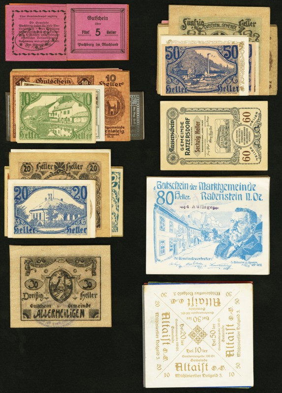 Austria Notgeld Group Lot of 141 Examples Extremely Fine-Uncirculated. 

HID0980...