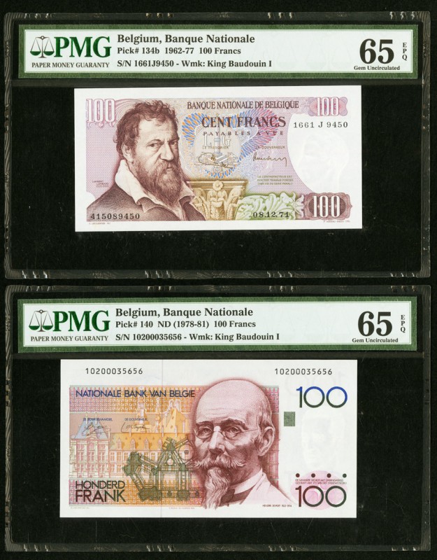 Belgium Nationale Bank Van Belgie 100 Francs 8.12.1971; ND (1978-81) Pick 134b; ...