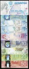 Canada and Antarctica Group Lot of 9 Examples. All examples are Crisp Uncirculated except for the 2011 Canada $20 which is Extremely Fine.

HID0980124...