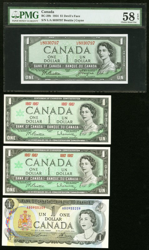 Canada Bank of Canada Group Lot of 8 Examples Very Fine-Uncirculated. The BC-29b...