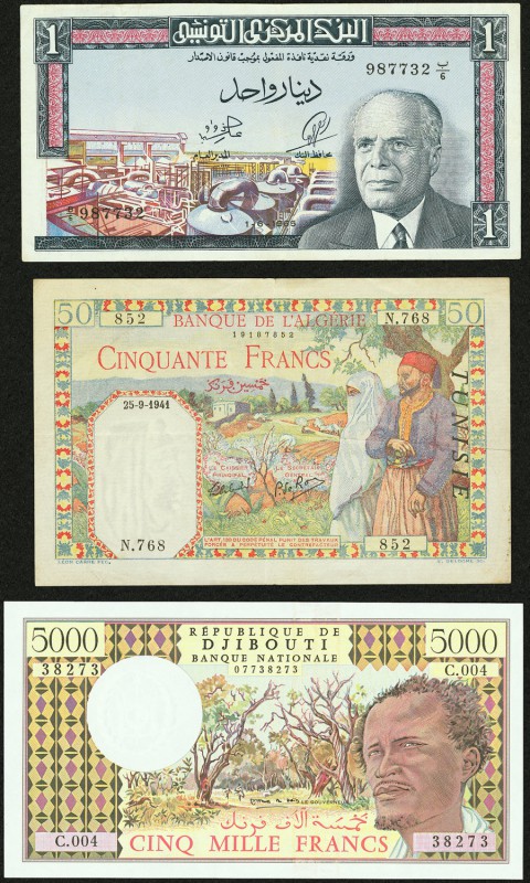 Djibouti Banque Nationale 5000 Francs ND (1979) Pick 38d Choice Crisp Uncirculat...