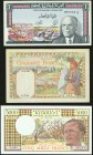 Djibouti Banque Nationale 5000 Francs ND (1979) Pick 38d Choice Crisp Uncirculated; Tunisia Bank De L'Algerie 50 Francs 25.9.1941 Pick 12a Very Fine; ...