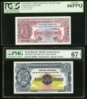 Great Britain British Armed Forces Group Lot of 4 PMG and PCGS Graded Examples. PMG Superb Gem Unc 67 EPQ; PCGS Gem New 66PPQ; PCGS Superb Gem New 67P...