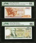 Greece Bank of Greece 100; 500 Drachmai 1978; 1983 Pick 200b; 201a PMG Choice Uncirculated 64; Gem Uncirculated 66 EPQ. 

HID09801242017