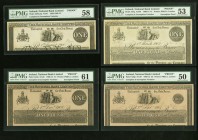 Ireland National Bank Limited Lot Of Four Complete And Incomplete Proofs. 1 Pound 1.8.1900; 1.12.1908; 1.3.1902 Pick A56AAp; A57p (2) Three Examples P...