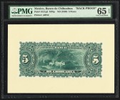 Mexico Banco de Chihuahua 5 Pesos ND (1889) Pick S121p2 M76p Back Proof PMG Gem Uncirculated 65 EPQ. POC.

HID09801242017