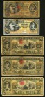 Mexico Banco Nacional de Mexico 5 Pesos 1.8.1905 Pick S257ay M298bg; Pick S257r1 M298r1 Remainder; 10 Pesos 1.12.1902 Pick S258d M299d; 1.8.1905 Pick ...