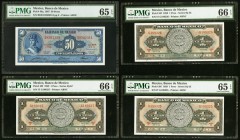 Mexico Group Lot of 7 PMG Graded Examples. PMG Gem Uncirculated 66 EPQ (4); Gem Uncirculated 65 EPQ (2); Choice About Unc 58 EPQ.

HID09801242017