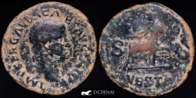 Galba 68-69 A.D. bronze As 9,75 g. 27 mm. Rome 68 AD Good fine