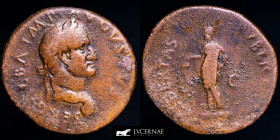 Galba Bronze As 12,14 g., 30 mm. Tarraco  (Tarragona) 68 A.D. Choice fine