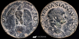 Vespasian (69-79 AD) bronze As 13,50 g. 27 mm. Lugdunum 76 A.D. Very fine
