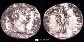 Trajan (98-117) Silver Denarius 3.04 g., 18 mm. Rome 102 AD gVF