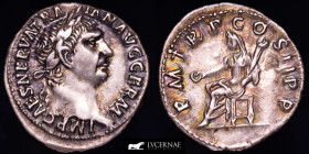 Trajan Silver Denarius 3,42 g., 19 mm. Rome 98-99 A.D. Good very fine