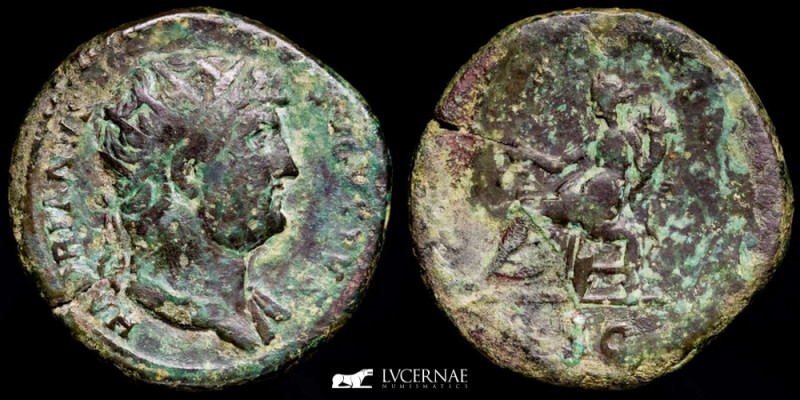 Roman Empire

Hadrian (117-138 A.D.) Æ Dupondius (13,75 g., 28 mm.). Rome mint, ...