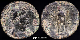 Hadrian Æ Orichalcum Sestertius 22,90 g. 30 mm. Rome A.D 117-138 Very fine