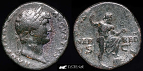 Hadrian Æ Orichalcum Sestertius 27,34 g., 32 mm. Rome 117-138 A.D. Good very fine