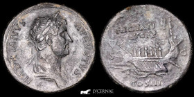 Hadrian Bronze Sestertius 27,37 g., 33 mm. Rome 132-134 A.D. Good very fine