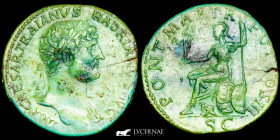 Hadrian Bronze Sestertius 23,87 g., 33 mm. Rome 119-120 AD. extremely fine