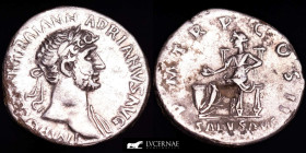 Hadrian Silver Denarius 3.38 g., 19 mm. Rome 134 - 138 A.D. gVF