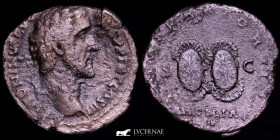 Antoninus Pius Bronze As 9,90 g., 26 mm. Rome 143 A.D. Good fine