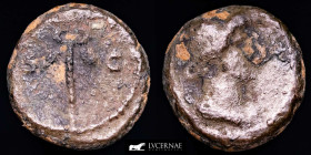 Anonymous Æ Bronze Æ Quadrans 2.63 g. 14 mm. Rome 81-161 AD Fine