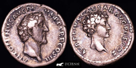 Antoninus Pius Silver denarius 3,51 g. 17 mm. Rome 139 gvf