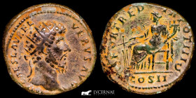 Lucius Verus Bronze Dupondius 12,06 g., 26 mm. Rome 162-163 A.D. gVF
