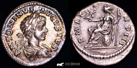 Caracalla Silver Denarius 2,94 g 19 mm Laodicea ad Mare 200 AD AU (About Uncirculated)