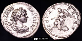 Caracalla Silver Denarius 3.23 g., 19 mm. Rome 210-211 A.D. nEF