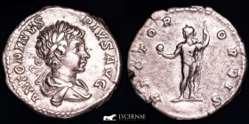 Caracalla Silver Denarius 3.26 g., 18 mm. Rome 198-217 A.D. nEF/gVF