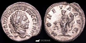 Caracalla Bronze Denarius 2,90 g., 19 mm. Rome 212-213 A.D. nEF