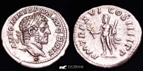 Caracalla Silver Fouree denarius 3,50 g. 19 mm. Rome 214 A.D. nEF