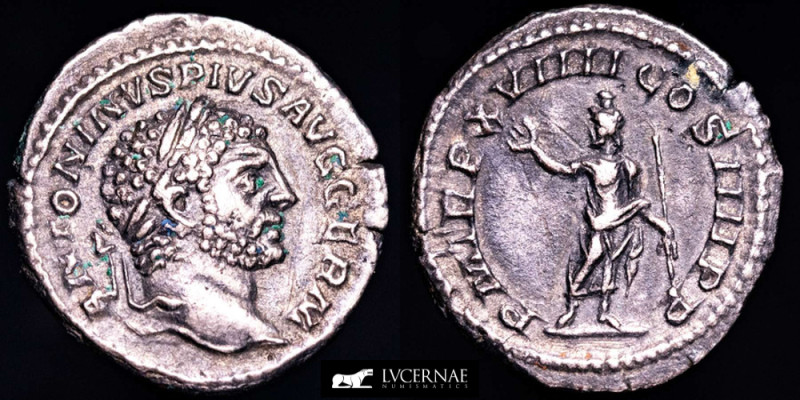 Roman Empire

Caracalla (AD 198-217). AR Denarius. (3.04 g., 19 mm.) Rome mint 2...