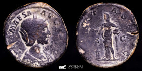 Julia Maesa Bronze Sestertius 22,83 g., 30 mm. Rome 218-220 A.D. Choice fine