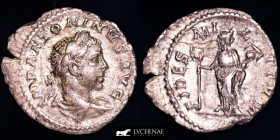 Elagabalus Silver Denarius 2,60 g. 20 mm. Rome 219 AD Very fine
