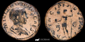 Philip II Bronze Sestertius 17,75 g., 29 mm. Rome 247-249 A.D. Fine