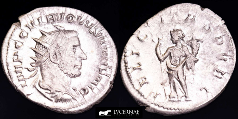 Roman Empire

Volusian (251-253 A.D.). Silver antoninianus. (3,71 g. 23 mm.). Ro...