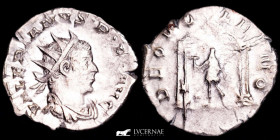 Valerian I Silver Antoninianus 3,14 g. 21 mm. Lugdunum 258 gVF