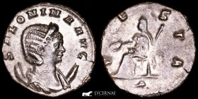 Salonina Silvered Antoninianus 2,62 g. 19 mm. Rome 261-262 A.D. Good very fine