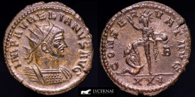 Aurelian Silvered Bronze Antoninianus 3.74 g. 21 mm. Antioch 270-275 A.D. Near extremely fine