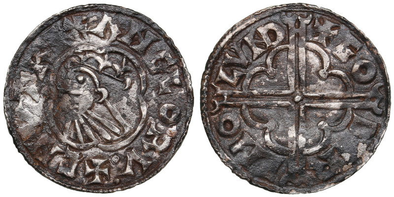 England (London) AR Penny ND (c.1017‑1023) - Cnut (1016-1035)
1.28g. 20mm. VF/VF...
