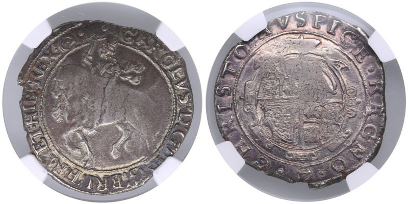 England (Tower Mint) Halfcrown ND (1641-43) – Charles I (1625-1649) - NGC XF DET...